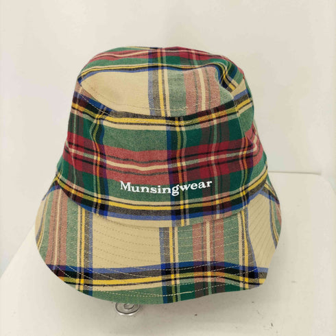 マンシングウェア Munsingwear チェック バケットハット メンズ