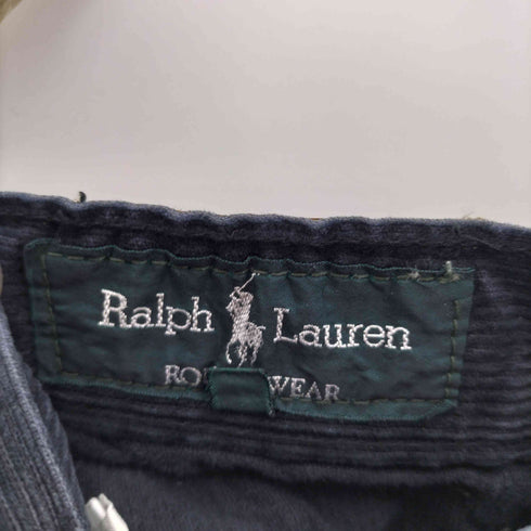 ラルフローレン RALPH LAUREN レザーパッチ 5ポケット ジップフライ コーデュロイ パンツ レディース 27