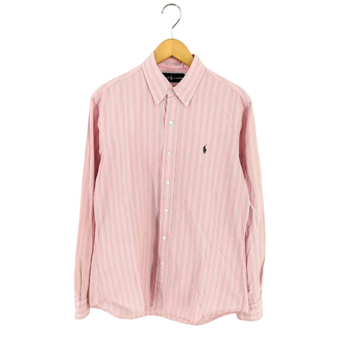 ラルフローレン RALPH LAUREN ボタンダウンストライプシャツ メンズ import:M