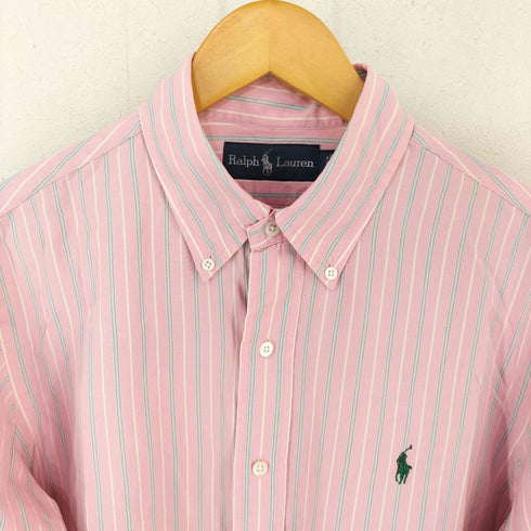 ラルフローレン RALPH LAUREN ボタンダウンストライプシャツ メンズ import:M