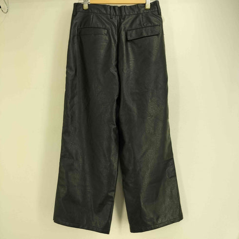クレイル CLEL Multi-silhouette loose side button pants マルチシルエット ルーズサイドボタンパンツ フェイクレザー メンズ JPN:M