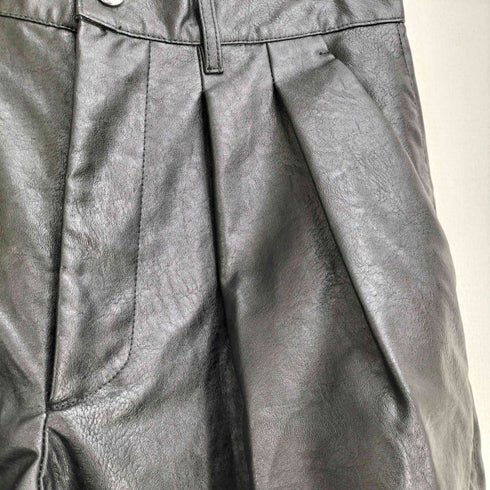 クレイル CLEL Multi-silhouette loose side button pants マルチシルエット ルーズサイドボタンパンツ フェイクレザー メンズ JPN:M