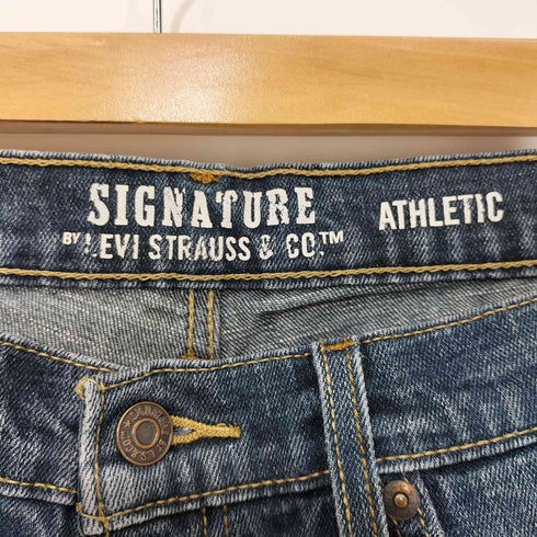 リーバイス Levis SIGNATURE ATHLETIC ボタン裏3937刻印 ジップフライ ダメージ デニム パンツ メンズ W34 L32