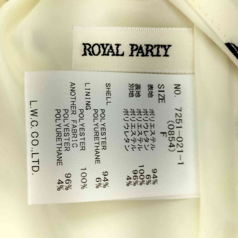ロイヤルパーティー ROYAL PARTY 2WAY スリーブジャケットミニワンピース レディース FREE