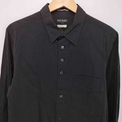 ポールスミスコレクション Paul Smith COLLECTION レギュラーカラー ストライプシャツ メンズ L