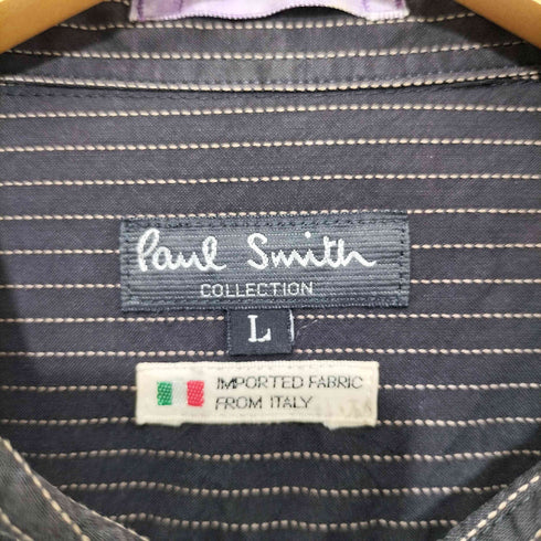 ポールスミスコレクション Paul Smith COLLECTION レギュラーカラー ストライプシャツ メンズ L