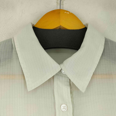 肩リボンシアー透け感シャツ レディース JPN:M