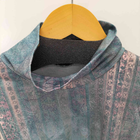 花柄デザイン モックネック L/S シャツ レディース JPN:L