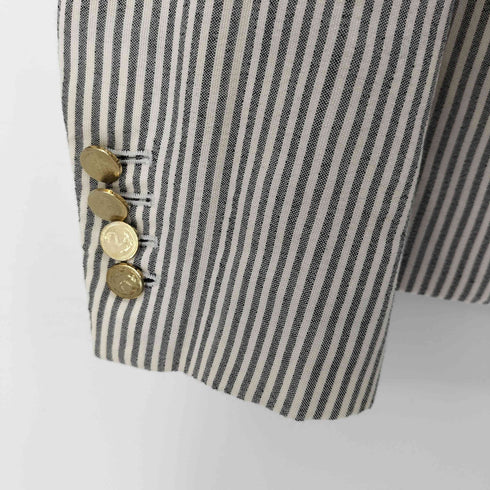 トムブラウン THOM BROWNE 3B 金釦 ウール テーラードジャケット レディース 0