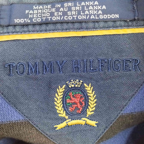 トミーヒルフィガー TOMMY HILFIGER 90s ボーダーラガーシャツ メンズ JPN:XL
