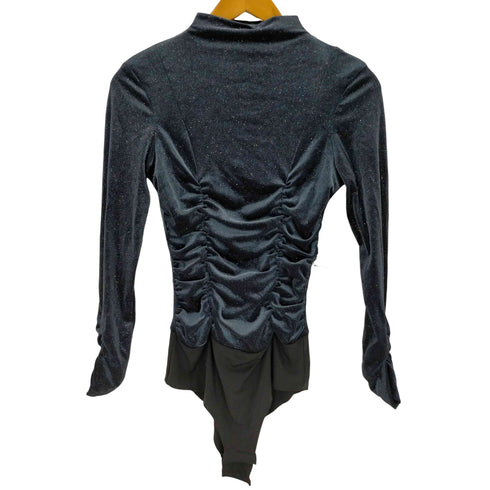 ザラ ZARA SHIMMERY VELVET BODYSUIT レディース import:XS