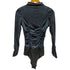 ザラ ZARA SHIMMERY VELVET BODYSUIT レディース import:XS