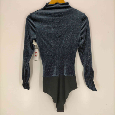 ザラ ZARA SHIMMERY VELVET BODYSUIT レディース import:XS