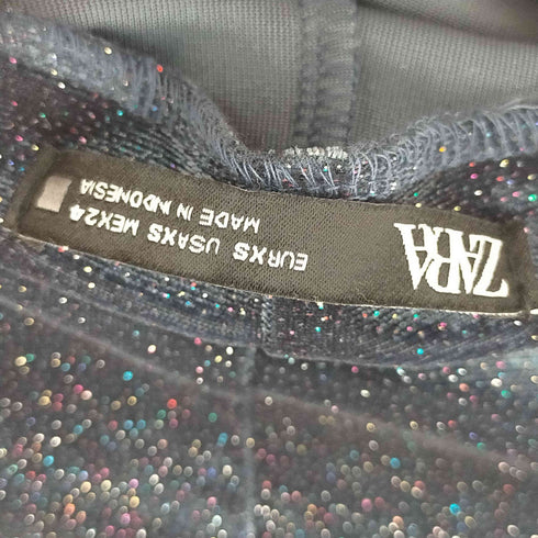 ザラ ZARA SHIMMERY VELVET BODYSUIT レディース import:XS