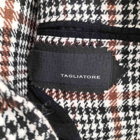 タリアトーレ TAGLIATORE グレンプレイド+ペーン 2B ジャケット メンズ 46/R