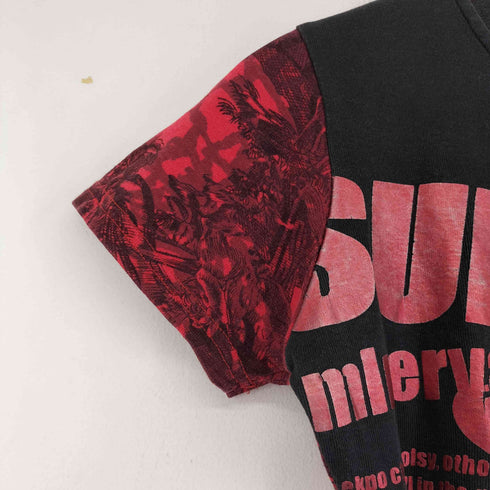 DUSCO プリントクルーネックTシャツ クロップド レディース