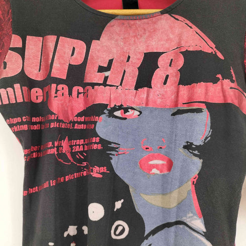 DUSCO プリントクルーネックTシャツ クロップド レディース