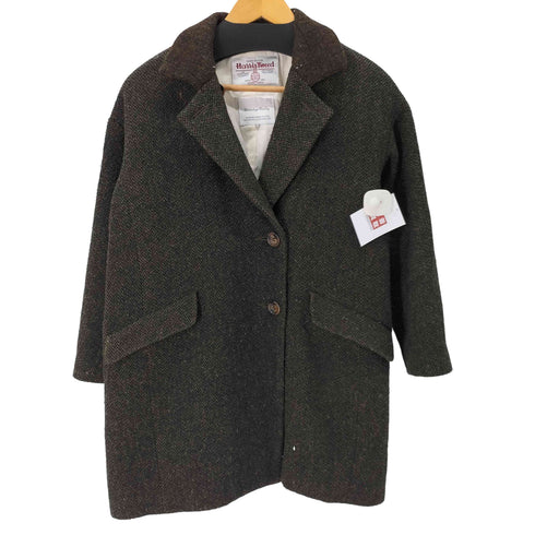 ハリスツイード Harris Tweed ツイードチェスターコート レディース import:M