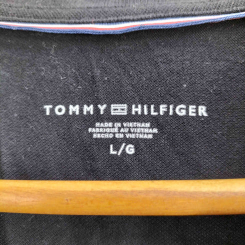 トミーヒルフィガー TOMMY HILFIGER ポロワンピース チュニック ロゴ刺繍 レディース import:L
