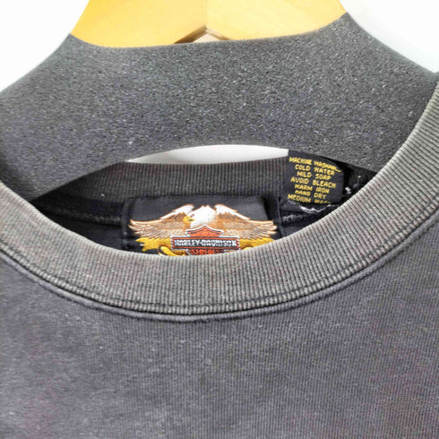 ハーレーダビッドソン HARLEY-DAVIDSON 00S フロントロゴ刺繍スウェット メンズ import:L