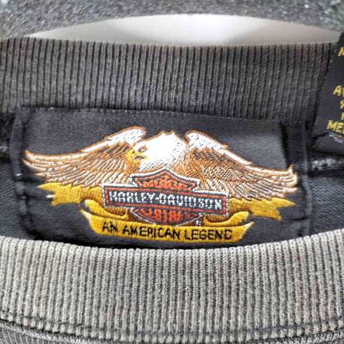ハーレーダビッドソン HARLEY-DAVIDSON 00S フロントロゴ刺繍スウェット メンズ import:L
