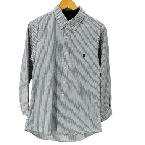 ラルフローレン RALPH LAUREN 90S CLASSIC FIT BD L/S ストライプ柄シャツ メンズ import:M
