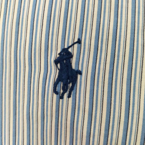 ラルフローレン RALPH LAUREN 90S CLASSIC FIT BD L/S ストライプ柄シャツ メンズ import:M