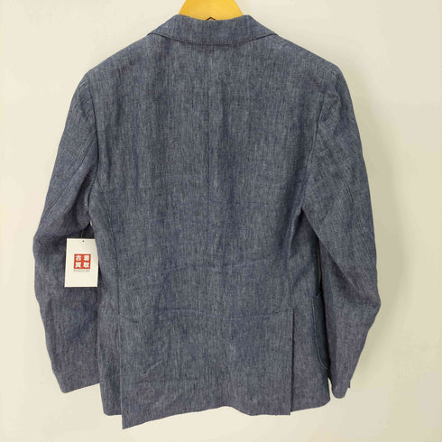 LARDINI 段返り 3B リネンジャケット メンズ EUR:44