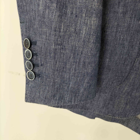 LARDINI 段返り 3B リネンジャケット メンズ EUR:44
