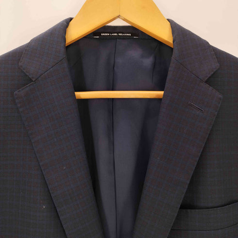 ユナイテッドアローズグリーンレーベルリラクシング UNITED ARROWS green label relaxing LANEROSS ウールチェック柄テーラードジャケット メンズ JPN:48