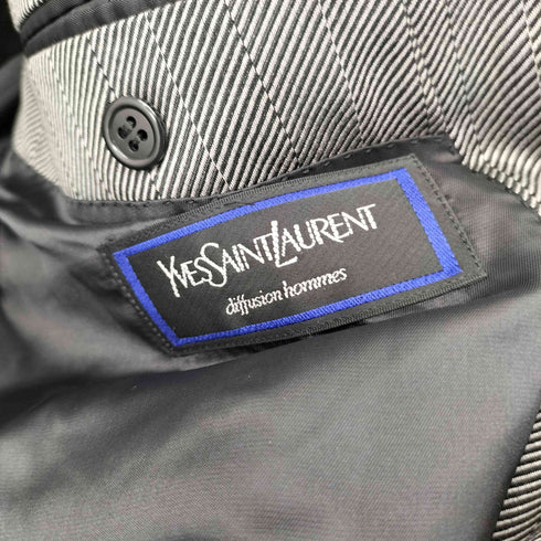 イヴサンローラン Yves Saint Laurent yves saint laurent diffusion hommes 総柄 ダブルテーラードジャケット メンズ C94-W82-T175