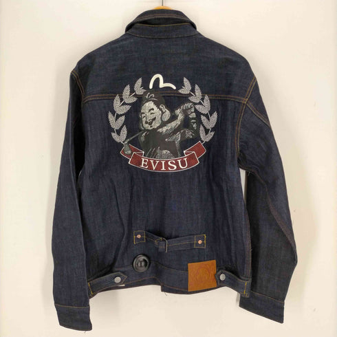 エヴィス EVISU 仏頭ゴルフプリント レギュラーフィットデニムジャケット メンズ JPN:M