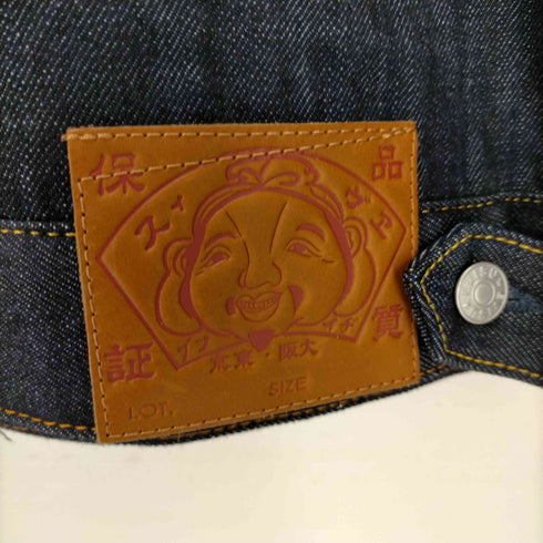 エヴィス EVISU 仏頭ゴルフプリント レギュラーフィットデニムジャケット メンズ JPN:M