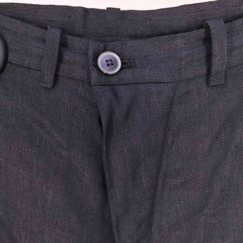 ヤンヤンヴァンエシュ JAN-JAN VAN ESSCHE TROUSERS #72 WASHED BLACK HEMP TWILL パンツ メンズ XS