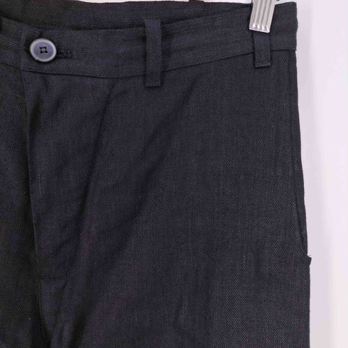 ヤンヤンヴァンエシュ JAN-JAN VAN ESSCHE TROUSERS #72 WASHED BLACK HEMP TWILL パンツ メンズ XS