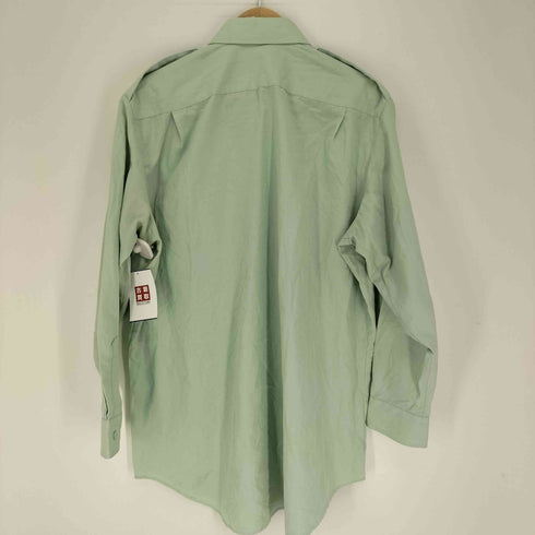 カナダ製 LOGISTLK UNICORP 襟芯 エポレット フラップポケット ポリコットン L/S シャツ メンズ 34