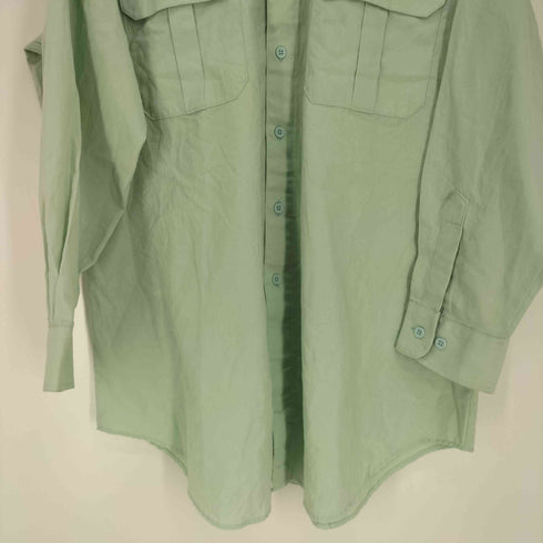 カナダ製 LOGISTLK UNICORP 襟芯 エポレット フラップポケット ポリコットン L/S シャツ メンズ 34