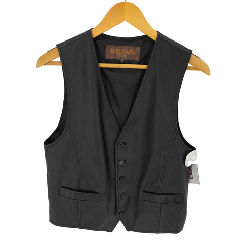 バルマンパリ BALMAIN PARIS ラムレザー べスト メンズ import:S