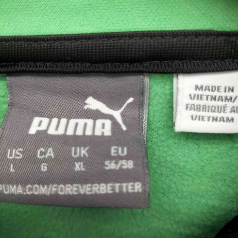 プーマ PUMA ロゴ刺繍 裏地フリース ダブルジップ トラックジャケット メンズ import:L