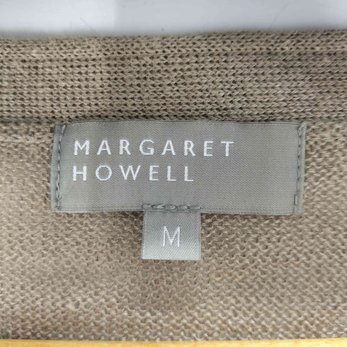 マーガレットハウエル MARGARET HOWELL リネン100 Vネックカーディガン メンズ JPN:M