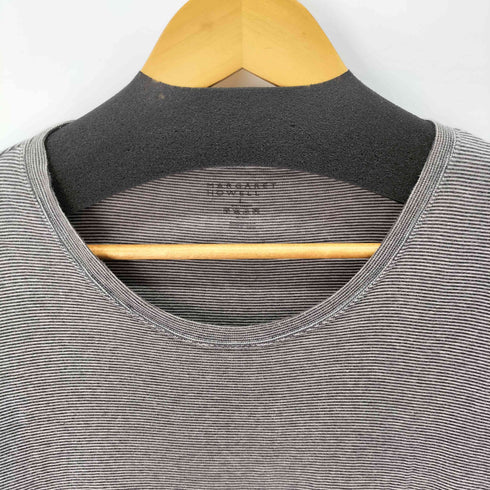 マーガレットハウエル MARGARET HOWELL ボーダー クルーネックTシャツ メンズ JPN:L