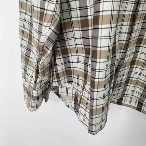 マーガレットハウエル MARGARET HOWELL 21AW CHECK COTTON TWILL レギュラーカラーシャツ メンズ JPN:S