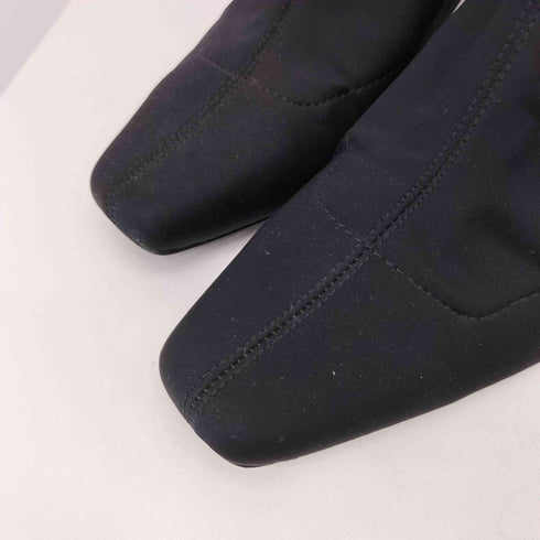 ザラ ZARA スクエアトゥ バックジップ ショートブーツ レディース EUR:39