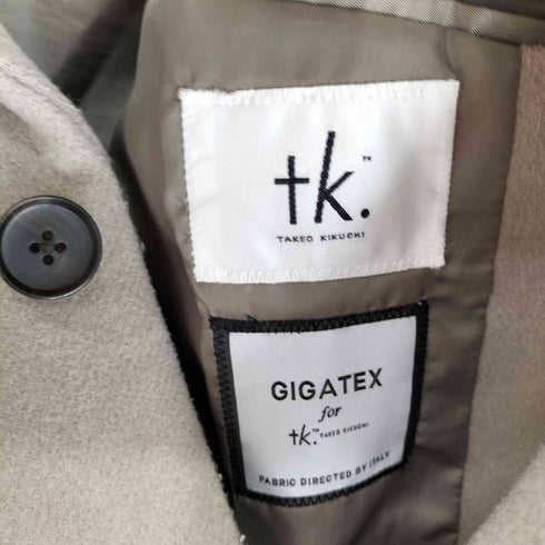 ティーケータケオキクチ tk. TAKEO KIKUCHI GiGaTex メルトン チェスターコート イタリア製 メンズ import:L
