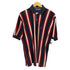 トミーヒルフィガー TOMMY HILFIGER 00s ロゴ刺繍 ストライプポロシャツ メンズ import:L