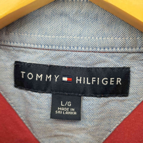 トミーヒルフィガー TOMMY HILFIGER ロゴ刺繍 ポロシャツ メンズ import:L