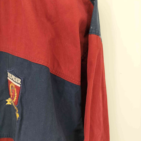 トミーヒルフィガー TOMMY HILFIGER エンブレム刺繍 切替BDシャツ メンズ import:XL