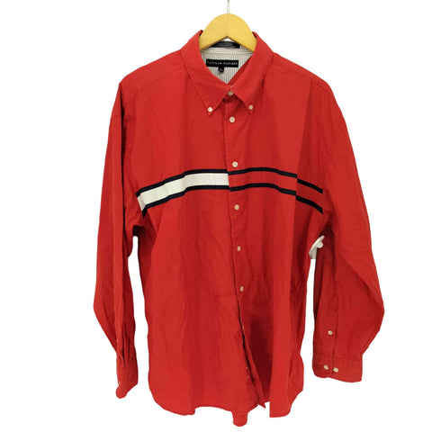 トミーヒルフィガー TOMMY HILFIGER フラッグ ロングスリーブBDシャツ メンズ import:XL