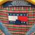 トミーヒルフィガー TOMMY HILFIGER エンブレム刺繍 バンドカラー シャンブレーシャツ メンズ import:S