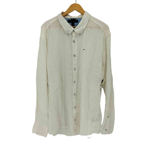 トミーヒルフィガー TOMMY HILFIGER Slim Fit BDリネンシャツ メンズ import:XXL